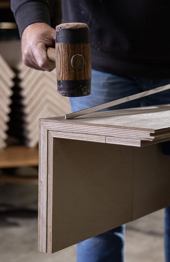 Hakwood production stair treads